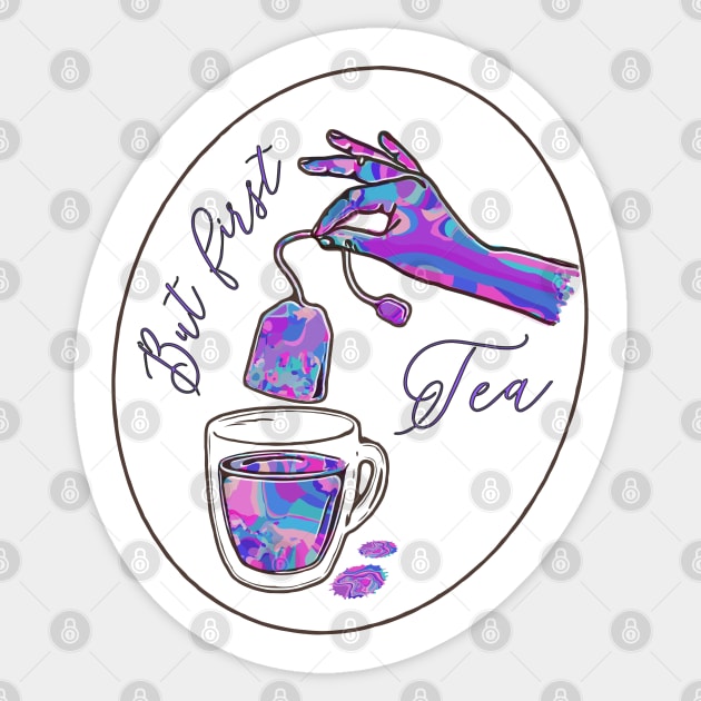 I love tea Sticker by Prita_d